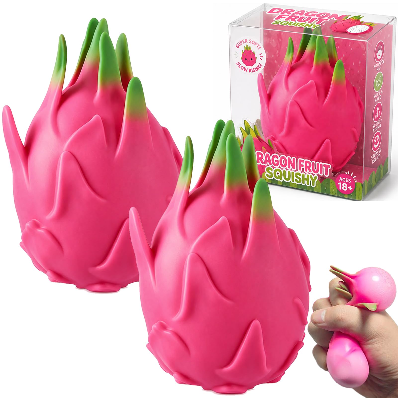 Amazon.com: Dragon Fruit Squishy, Giant Dragonfruit Squishy Jumbo